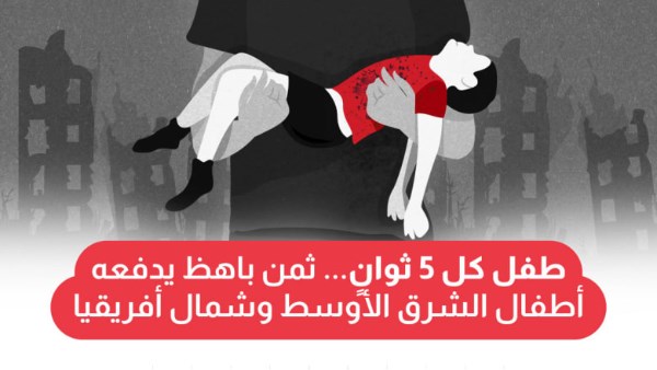 كل 15 دقيقة.. طفل قتيل أو مُصاب في الشرق الأوسط وشمال أفريقيا