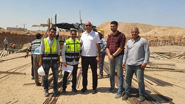 هشام نصر يتفقد سير العمل بفرع أكتوبر.. وبدء تشييد ملاعب كرة القدم